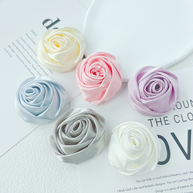 4.5cm Satin Fabric Handmade Three-Dimensional Rose Buds Wholesale DIY Accessories for Shoes and Hats in Stock Hot Sale 4.5cm Satin Fabric Handmade Three-Dimensional Rose Buds Wholesale DIY Accessories for Shoes and Hats in Stock Hot Sale