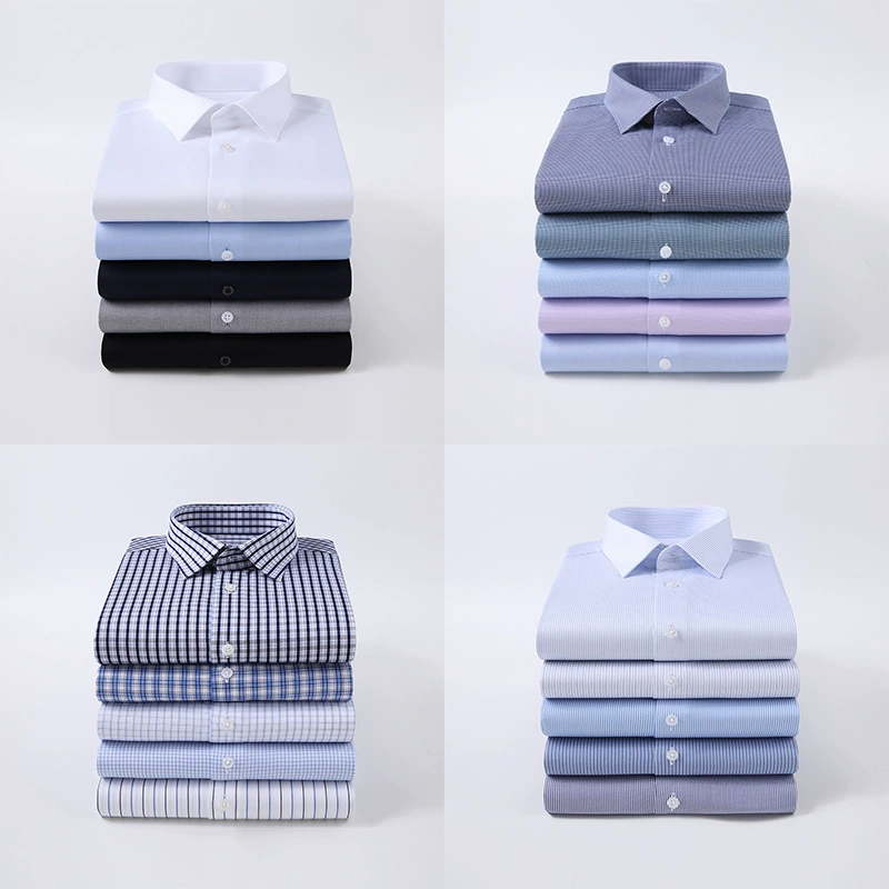 Cotton blue shirt, long-sleeve