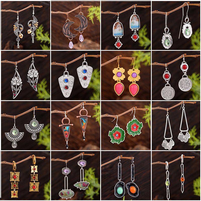 Medieval Fashion Personalized Jewelry Earrings Niche Creative Unique Design Handmade Hanging Earrings Jewelry