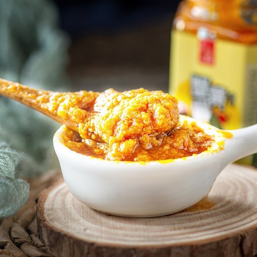 蟹黄酱商用秃黄油拌面拌饭酱捞饭120g螃蟹酱批发汇尔康蟹黄油蟹粉