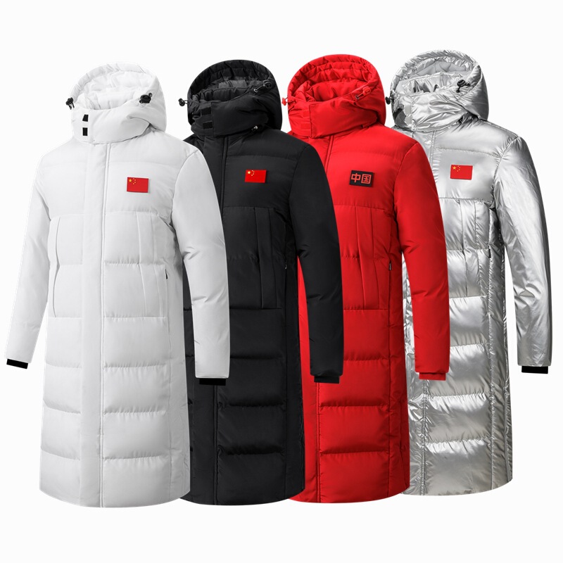 National Team Sports Student Training Clothes, down Cotton Outwears, Men's Winter Training Coats, Sports Cotton Outwears, Long Body Cotton Jackets with Printing National Team Sports Student Training Clothes, down Cotton Outwears, Men's Winter Training Coats, Sports Cotton Outwears, Long Body Cotton Jackets with Printing