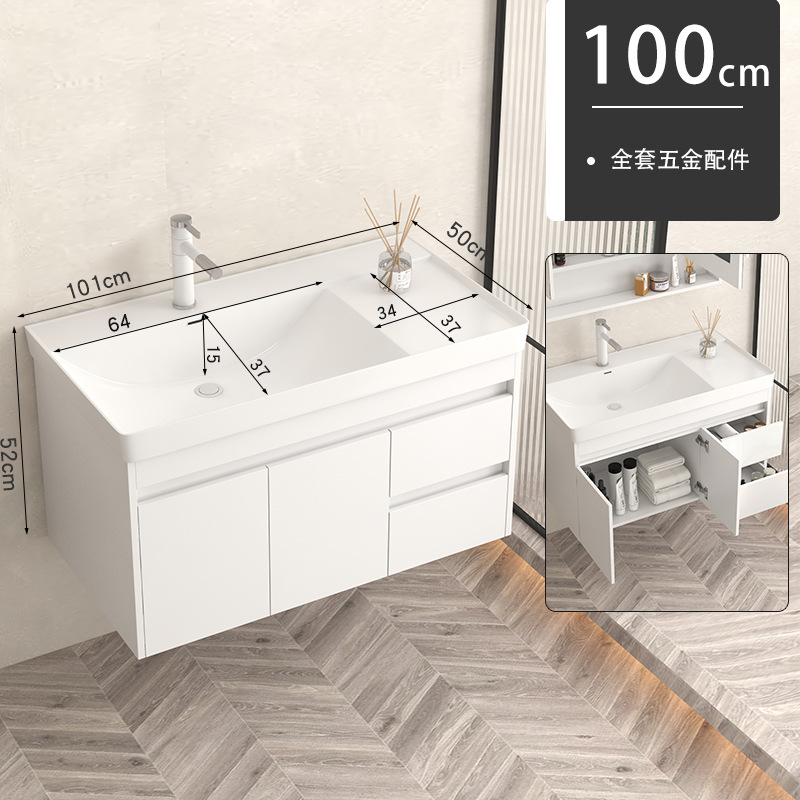 gabinete de baño de madera sólida baños cerámicos todo en una bañera lavabo tipo pared lavabo gabinete combinación lavabo grande lavabo