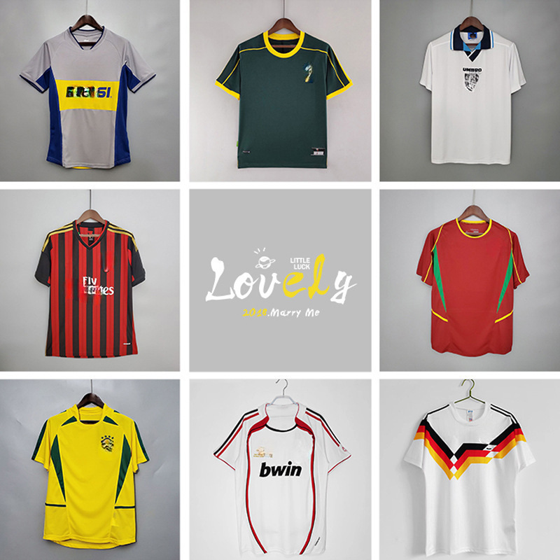 England Vintage Football Jersey France Atletico Portugal Wanderers Boca Inter AC Classic Jersey England Vintage Football Jersey France Atletico Portugal Wanderers Boca Inter AC Classic Jersey