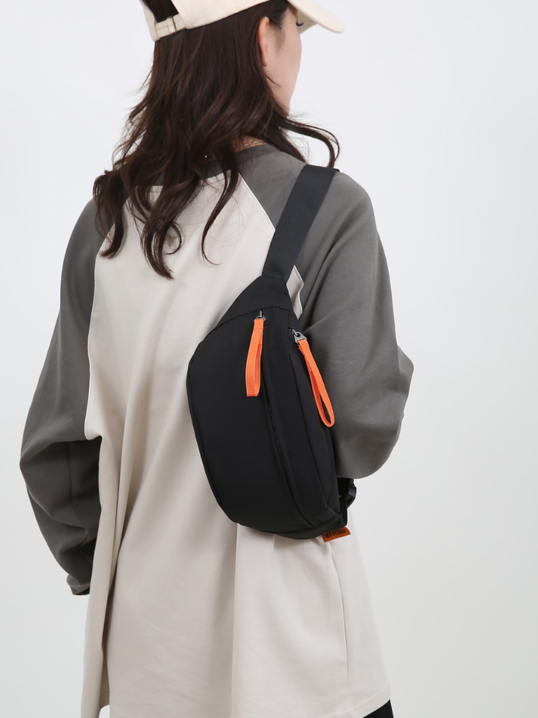 Ins nueva riñonera de gran capacidad moda japonesa tendencia casual bolso de mensajero de un solo hombro para hombre bolso de pecho para deportes al aire libre