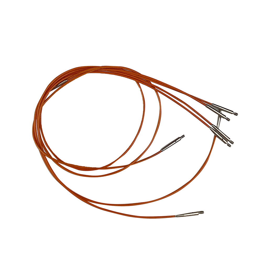 Herramientas de tejido aguja de suéter púrpura 5 pulgadas un conjunto de 9 pagas 3.0-6.0MM PU largo desmontable aguja de anillo