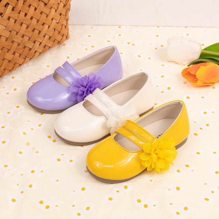 Children's Shoes Girls' Leather Shoes Spring and Autumn 2025 New Korean Style Princess Shoes Soft Sole Medium and Large Children's Student Performance Shoes
