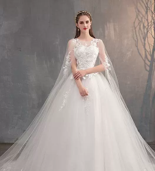 Main wedding dress 2026 new bride AliExpress fugitive princess small long tail French foreign trade ebay wedding dress