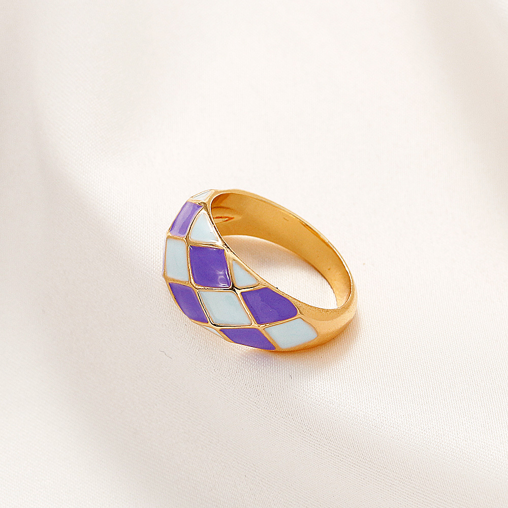 Großhandel Schmuck Retro Geometrischer Quadratischer Ring Nihaojewelry display picture 4