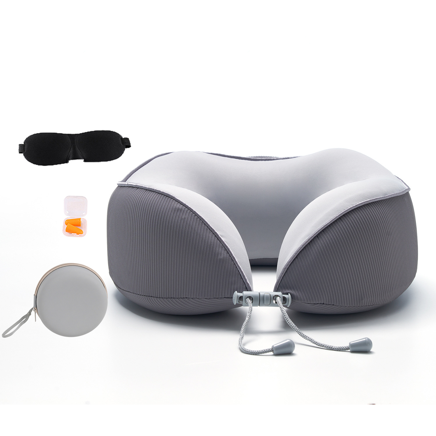 Venta caliente transfronteriza de espuma de memoria almohada en forma de U almohada de espuma de memoria de espacio siesta almohada portátil de viaje almohada en forma de U almohada para el cuello image 18