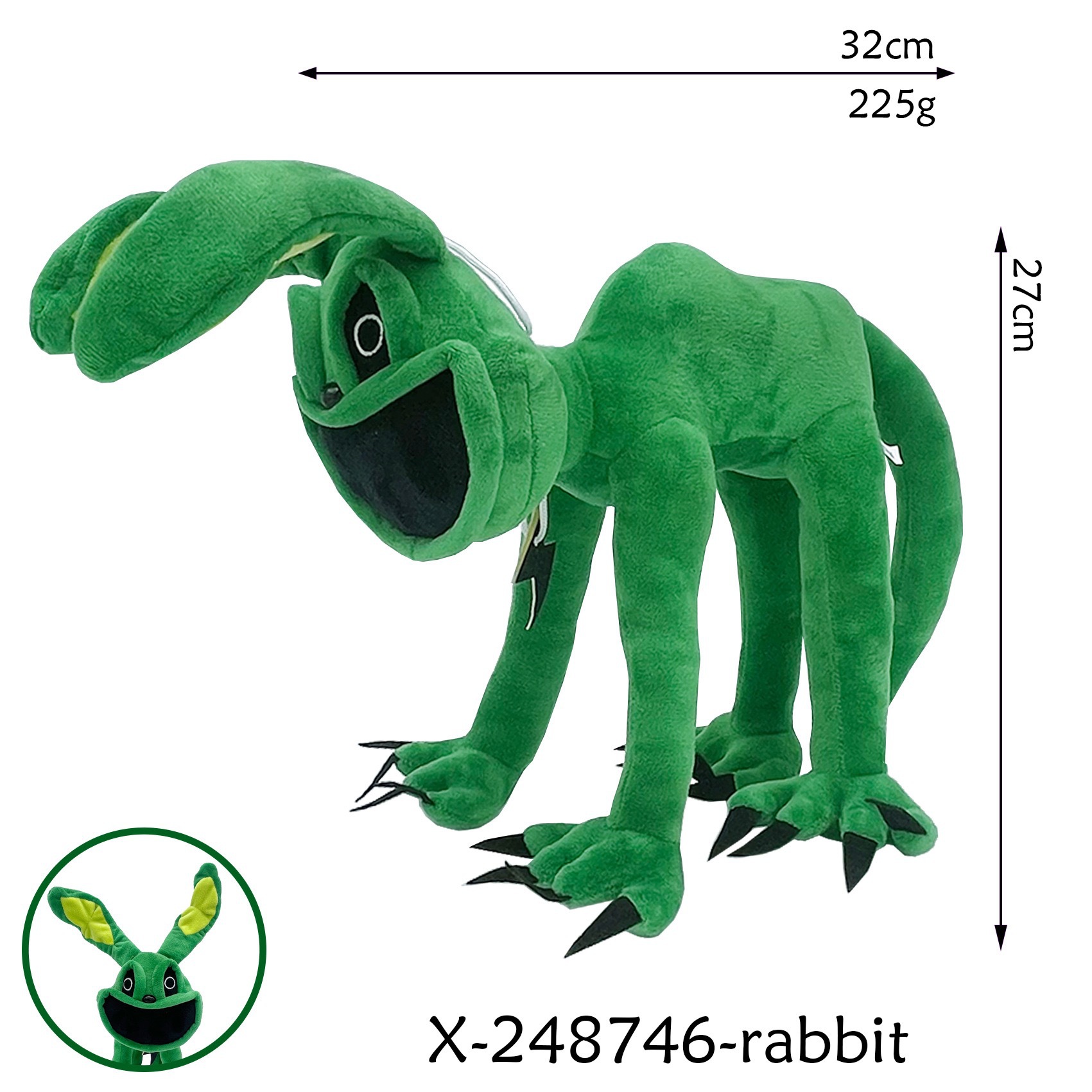 Muñeco de Peluche Smiling Critters de Peluche Corto Suave para Máquina de Peluches