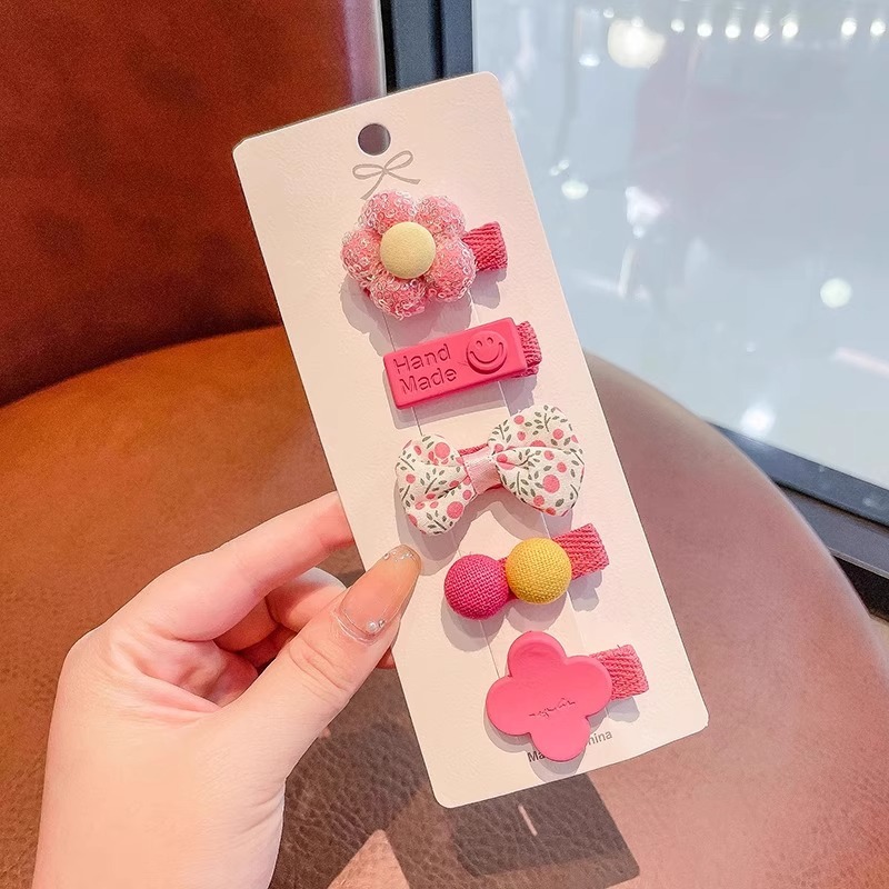 Niños lindos abrazaderas de pelo de tela para bebés, abrazaderas de pelo para bebés no lesionan el cabello para niños pequeños