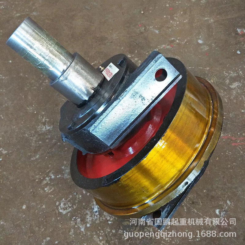 龙门桥式起重机车轮欧式车轮组直径350mm单边主动被动行车天车轮