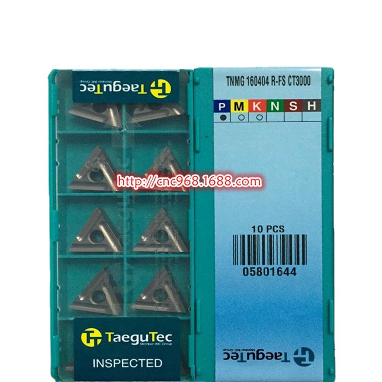 韩国TAEGUTEC特固克车削刀片TNMG160404R-FS CT3000金属陶瓷刀粒