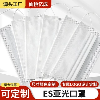 ES亚光布净化口罩防静电防尘电子厂口罩二层三层ES光滑不起毛口罩