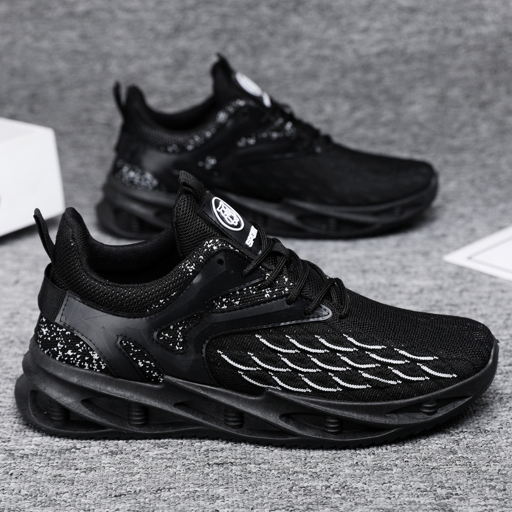 Zapatos deportivos de otoño nuevos zapatos casuales de lazos bajos tejidos transpirables cómodos zapatos de hombre fábrica al por mayor