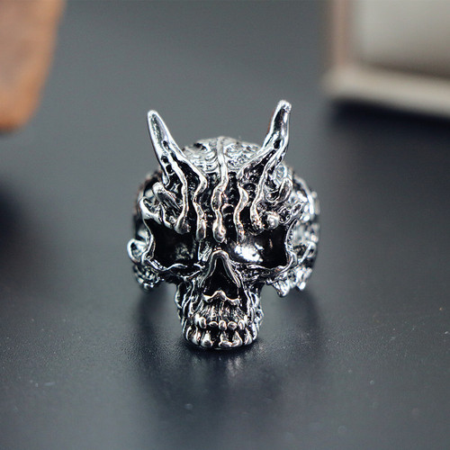 Trendy Metal Ring for European and American Men, Retro Cool and Stylish Design, Totem Geometric Men's Ring Collection