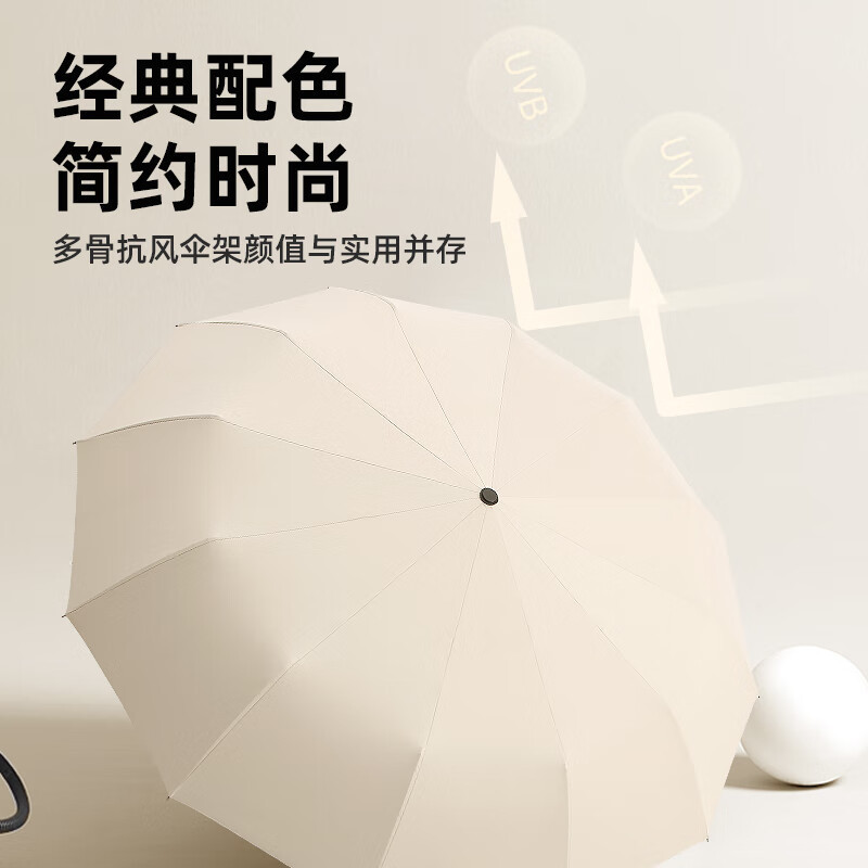晴雨兼用傘 自動傘 強化耐風 大型 日よけ 紫外線対策 折りたたみ式 二重骨 晴雨兼用傘|undefined