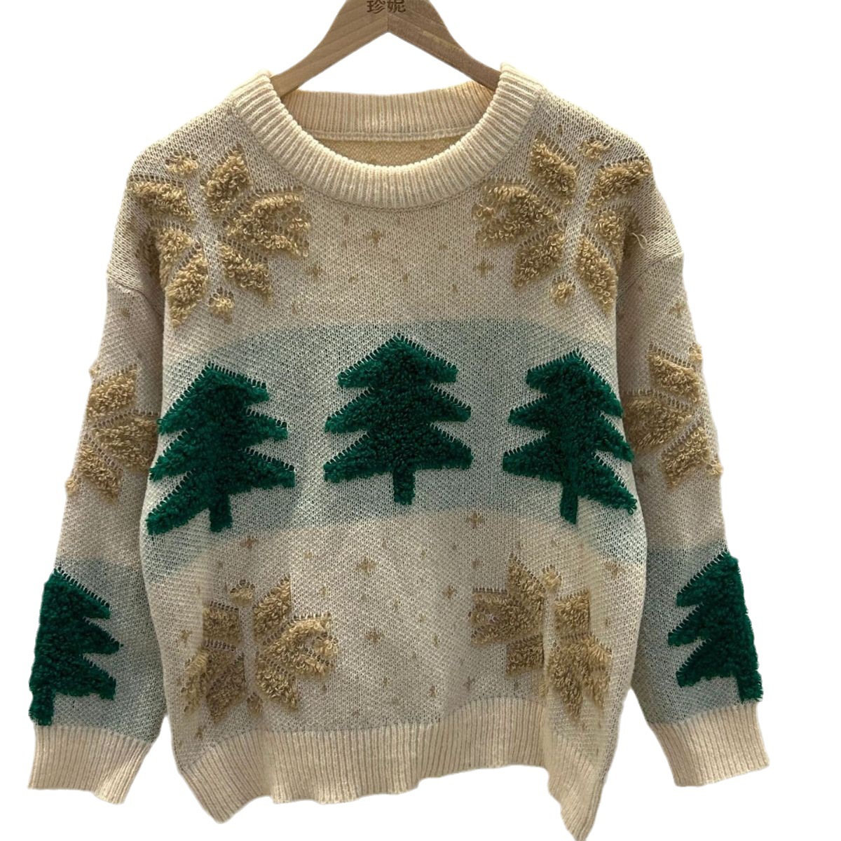 Men's and women's casual snowflake couple wear sweaters for autumn and winter, loose and lazy warm knitted pullovers that can be worn outside