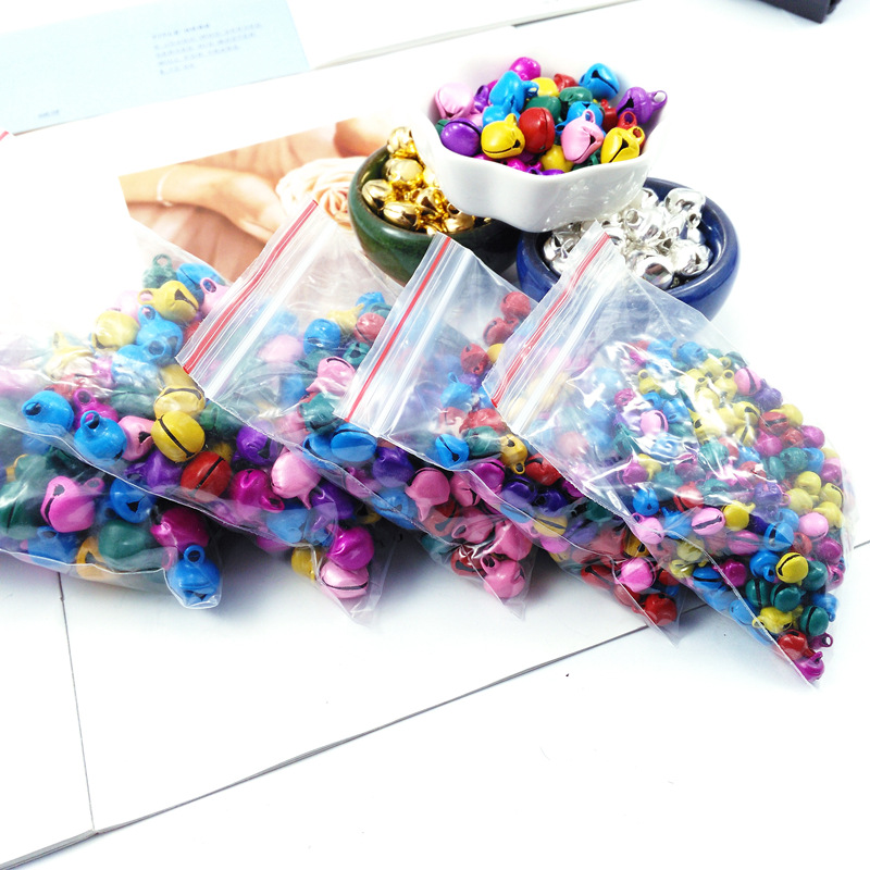 silvery golden Iron bell 6-14 millimeter colour Little bell Pendant diy manual Christmas Small bell dance Small bell