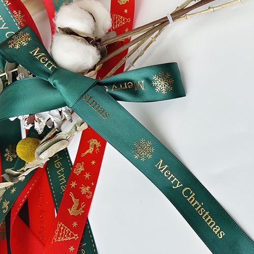 Inventario al por mayor cintas de regalo de Navidad embalaje de caja de regalo DIY decoración cintas estampadas cintas de Navidad cintas