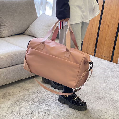 Fitness bag, dry and wet separation shoe position training yoga bag, women's large-capacity portable luggage bag, leisure sports travel bag
