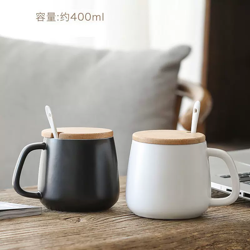 酒店专用直销陶瓷杯 1314情侣对杯咖啡杯 哑光马克杯大肚水杯批发