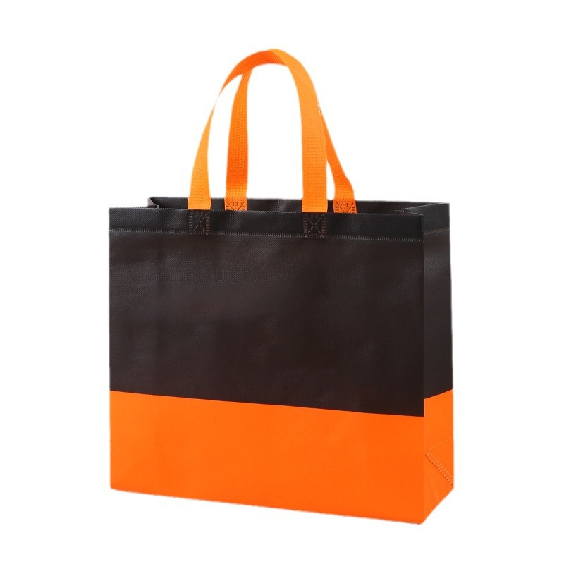 Bolsas de tela no tejida de película en caliente en la exposición publicitaria de gran capacidad bolsas de mano en blanco bolsas de compras de regalo
