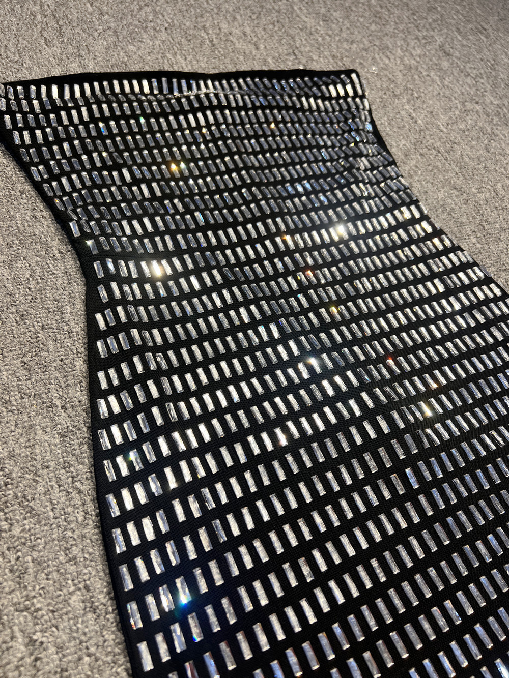 Abbigliamento da donna Moda femminile Hot Diamond Sexy Tube Top stretto con fianchi avvolti Gonna lunga sottile_voghion.com