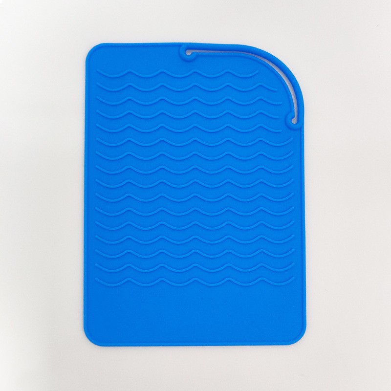 Herramientas para el cabello plancha de pelo almohadilla de aislamiento térmico rizador de pelo cubierta de aislamiento térmico peluquería férula eléctrica especial antideslizante almohadilla de silicona anti-scald