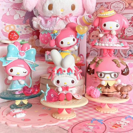 Merleti Afternoon Tea Series Sanrio Blind Box Doll Handmade Girl Heart Doll Desktop Ornaments Girl Gift