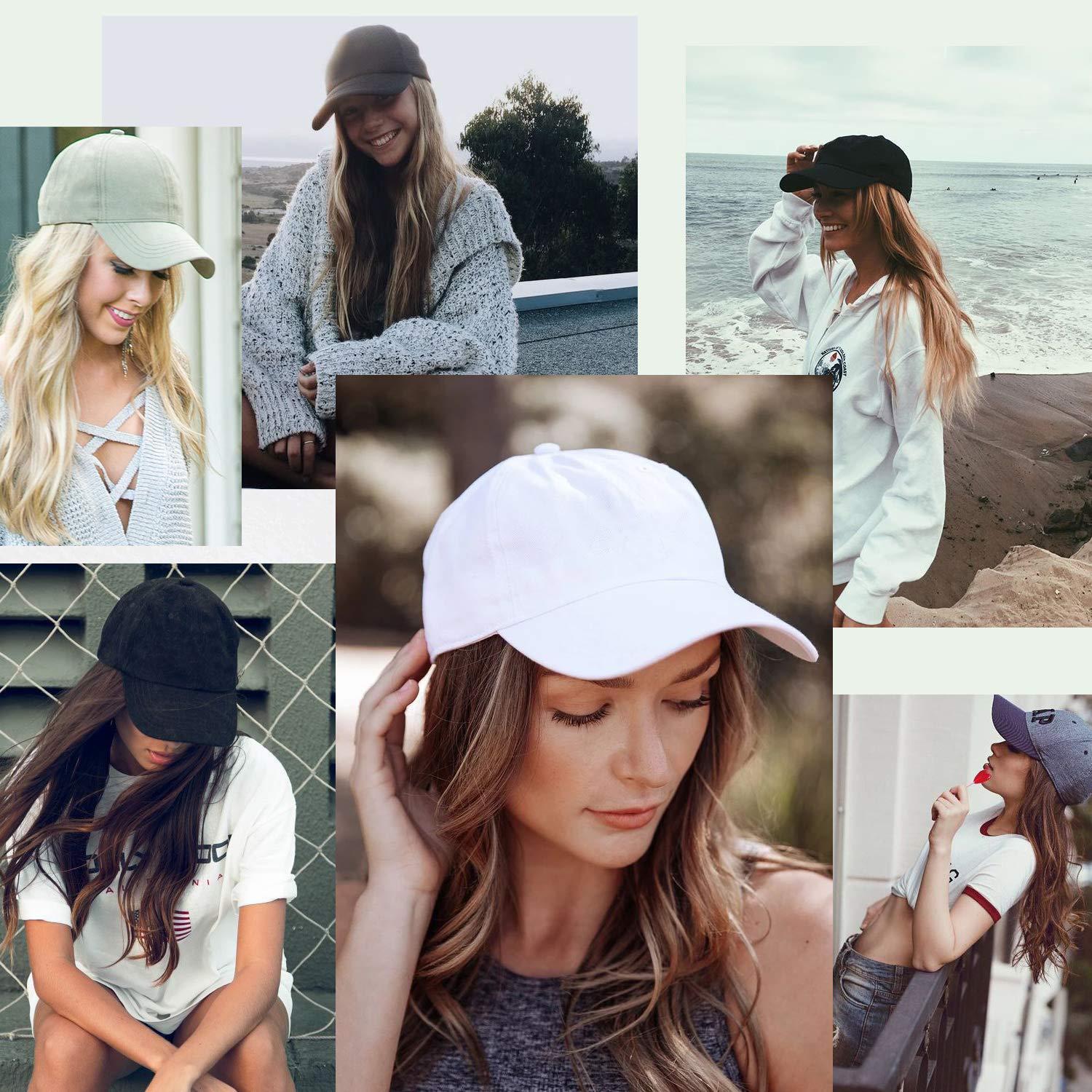 New Wig Hat All-in-one Women's Large Wave Long Curly Hair Duckbill Cap Baseball Cap Cap Synthetic Fiber Wig Baseball Cap_voghion.com