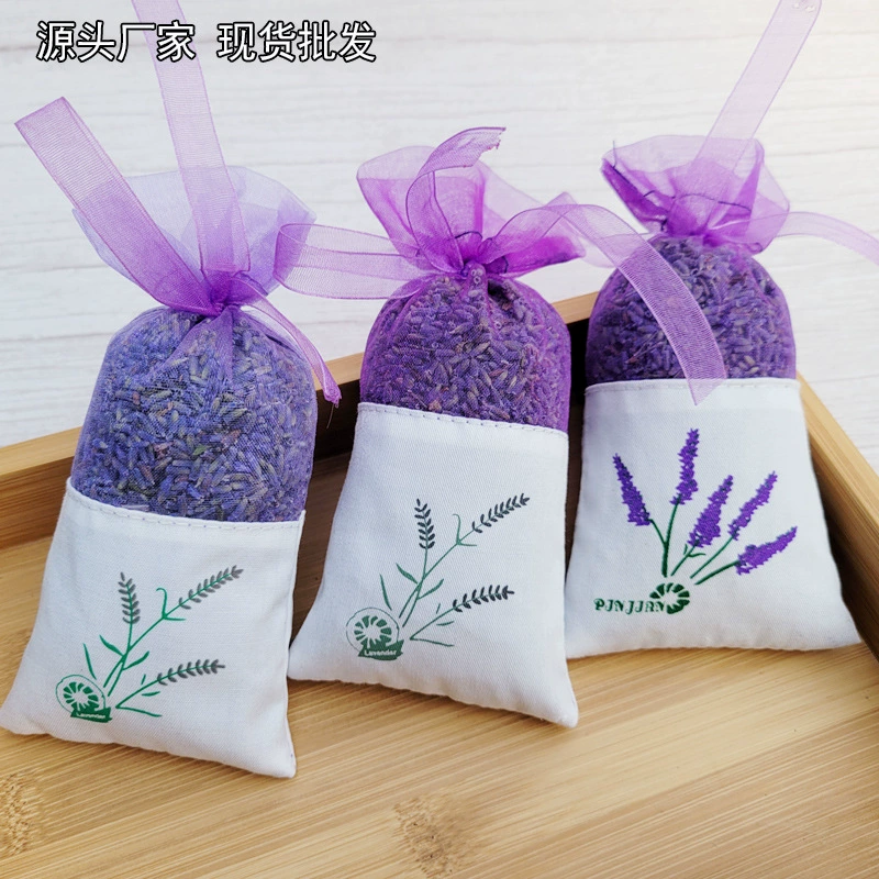 Лавандовое Саше-пакетик Пустая сумка для ароматерапии Лавандовый сушеный цветок Карман для прозрачной сетки Сумка-саше из хлопка и конопли