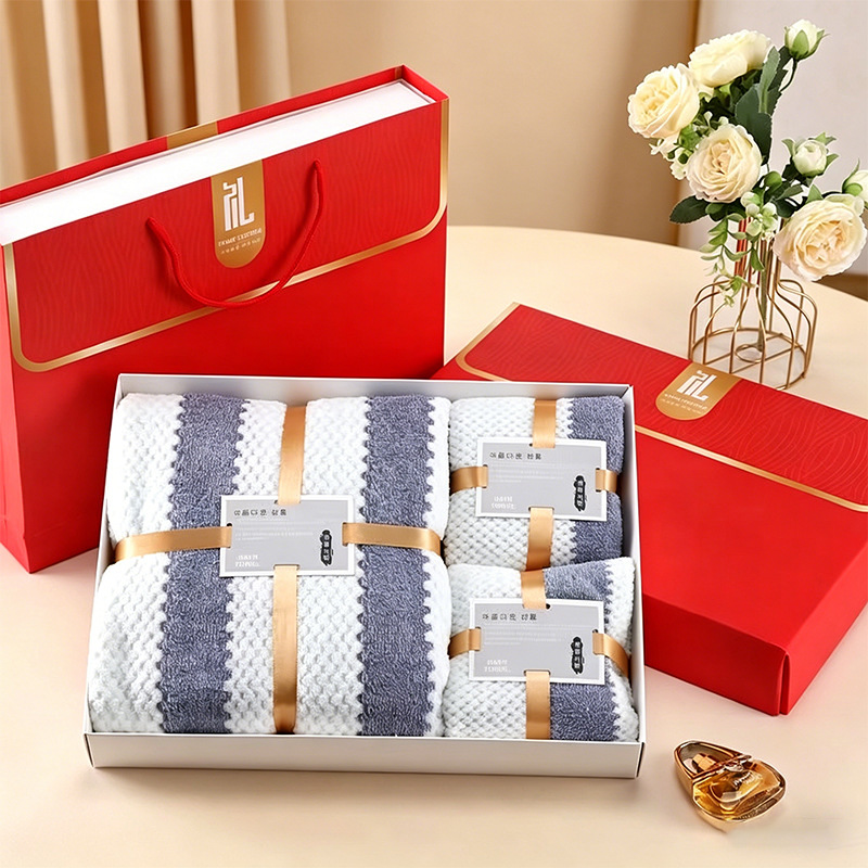Caja de toallas de coral, toallas de coral, toallas de baño, eventos comerciales, regalos de bodas, regalos de regalo al por mayor