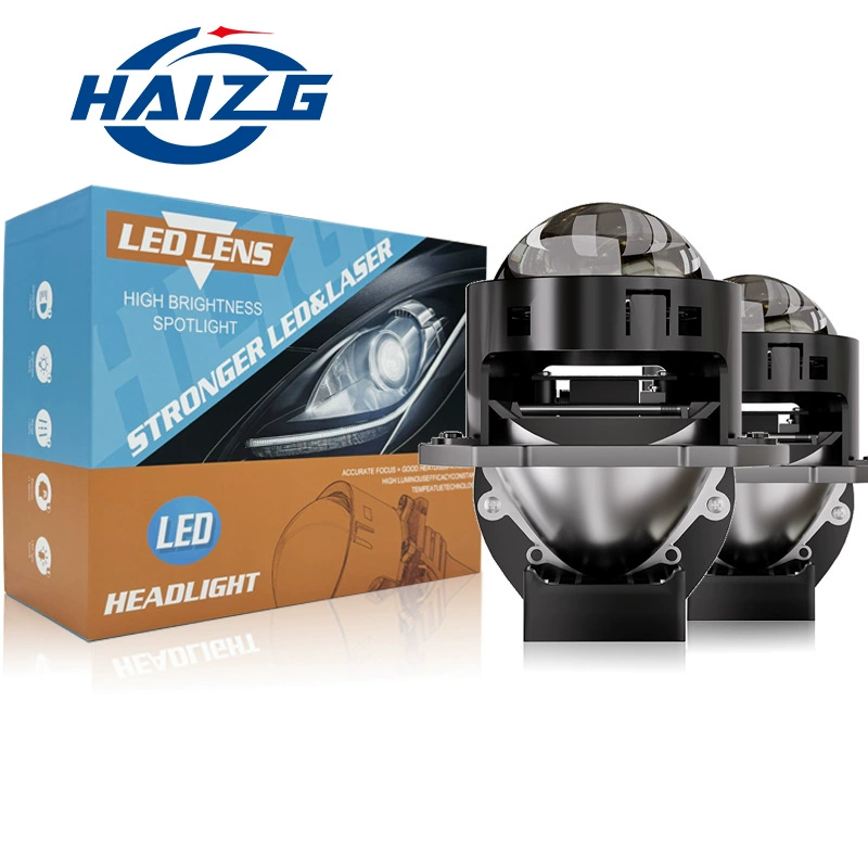 HAIZG автомобиль светодиодные фары H3 Короткая двойная лампа чашка высокой мощности лазерный прямой мощный двойной свет линзы фары