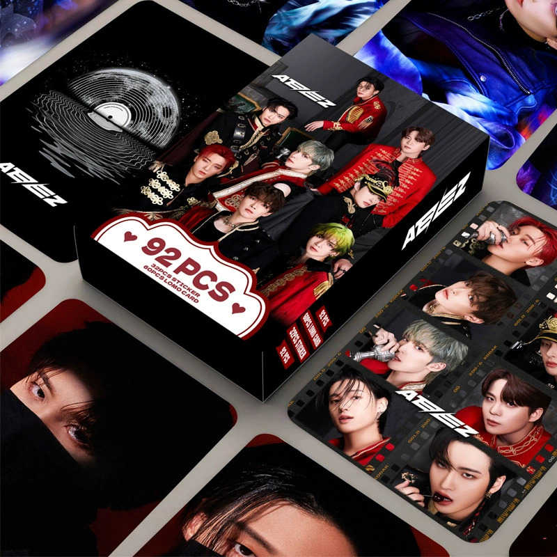 92 LOMO карта ATeez новая специальная двухсторонняя карта набор коллекция фото карта наклейки поддержочная карта