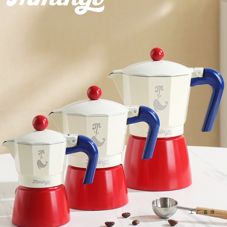 Moka Pot Small Single Serving 136 Cups Moka Pot Italian Coffee Pot Set for One, Three and Six People