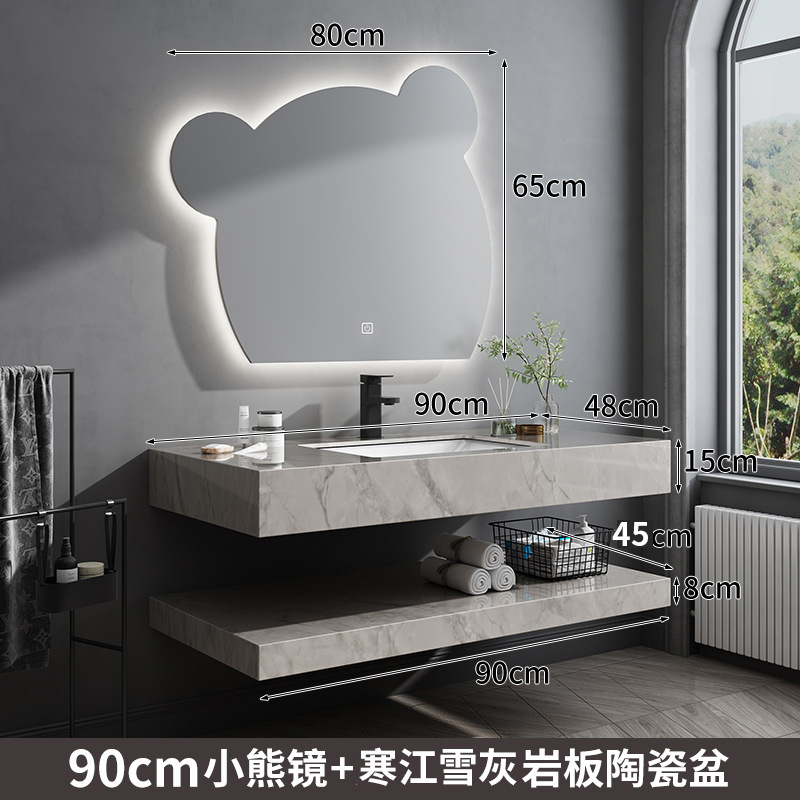 90 espejos de oso + paneles de cerámica de piedra caliza de nieve Hanjiang