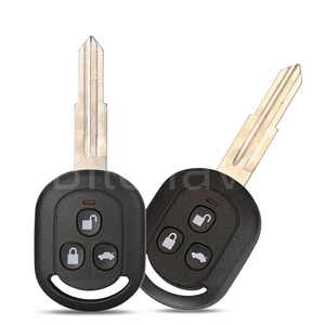 3 düyməli köhnə model Chevrolet Buick düz pult avtomobil açarı üçün əvəzedici korpus