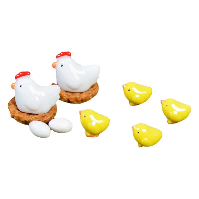 Микропейзаж мох ZAKKA бакалея милые цыплята DIY украшения аксессуары для садоводства Небольшой орнамент для фермы