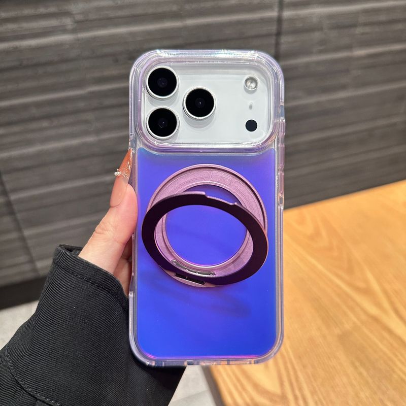 磁吸支架适用苹果17promax手机壳iphone16保护套渐变镭射13防摔套|undefined