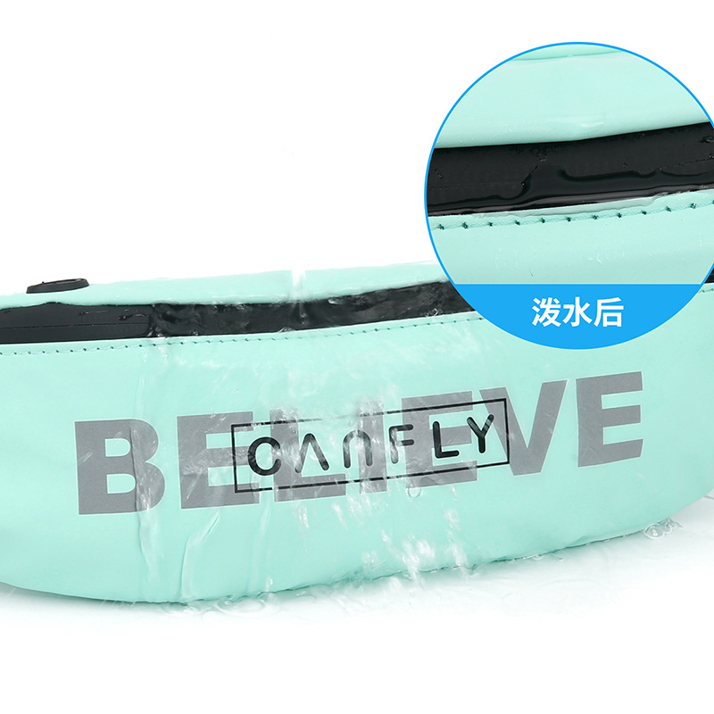 Weiqiang deportes al aire libre bolso de la cintura bolsa de mensajero de los hombres y las mujeres de gran capacidad impermeable corriendo teléfono bolsa de ajuste de cerca cinturón transfronterizo