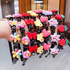 漫画子供用ヘアバンドヘアピンベビープレスヘアヘッドバンド編組ヘアピン女の子かわいいヘアアクセサリー頭飾り