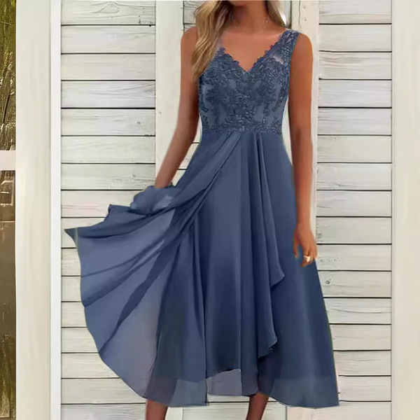 lace shiffon long skirt