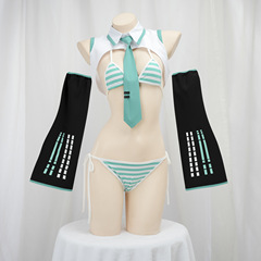 初音公式服短款 二次元同人二创情趣内衣性感比基尼超短睡衣115-A