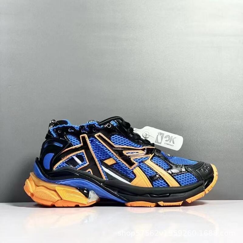 OK巴黎七代track7.0runner做旧情侣老爹鞋网面休闲时尚运动跑步鞋|undefined