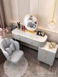 Dressing Table Modern Simple Internet Trendy Ins Style Nordic Light Luxury Dressing Table Small Bedroom Makeup Table Storage Integrated
