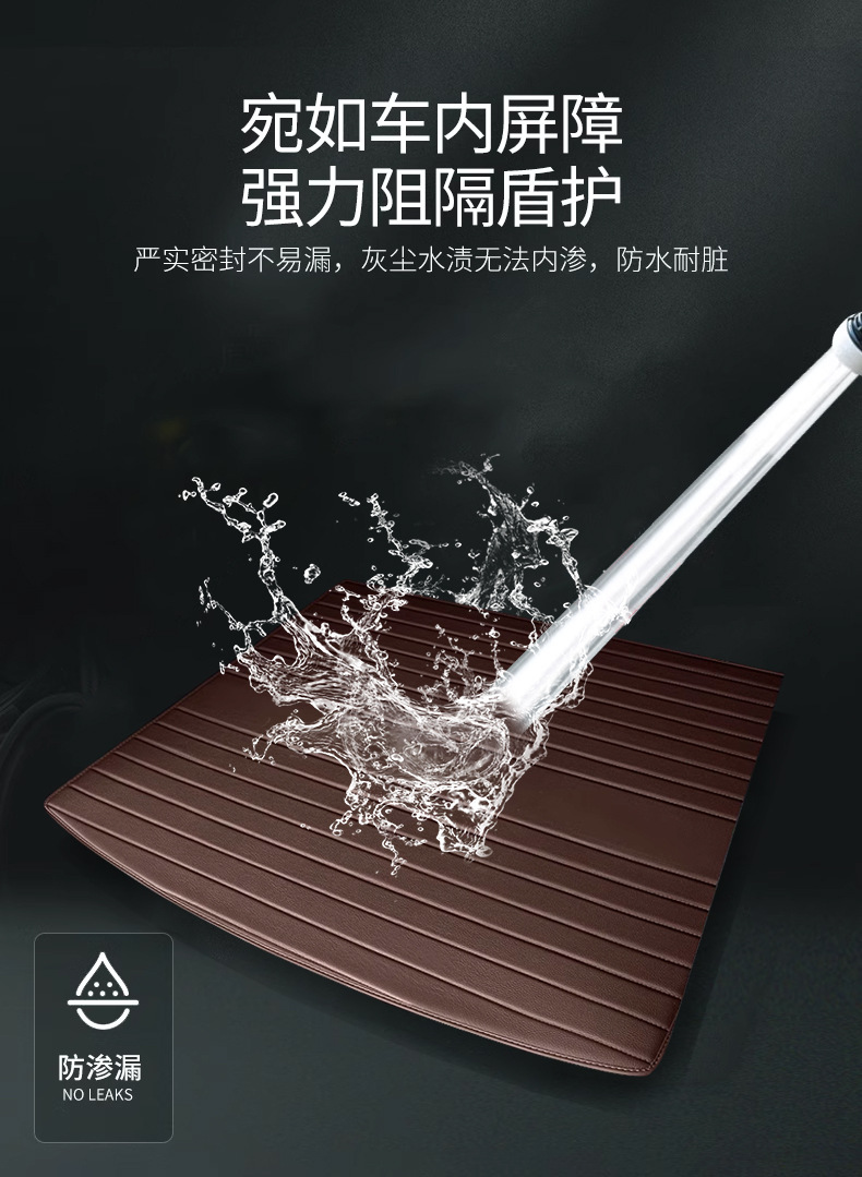 New Model Suitable for Porsche Cayenne/Macan/Panamera/Taycan/718 Car Leather Trunk Mat