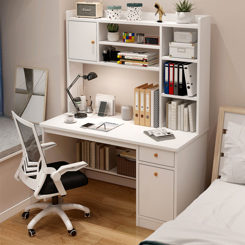 Desk Study Table Student Home Bookshelf Bookcase Integrated Computer Desk Homework Desk Learning Writing Desk