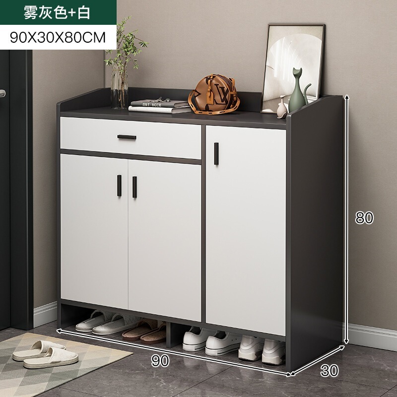 鞋柜家用门口大容量玄关柜阳台防尘储物柜现代简约门厅收纳鞋架子|undefined