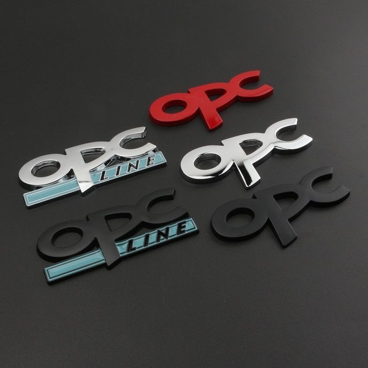 适用别克新君威 君越 英朗 金属车贴欧宝改装OPC车标中网标车身贴